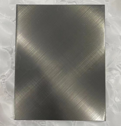 Cross Hairline Black Stainless Steel Sheet