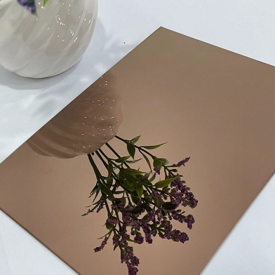 Brown Coated Mirror Stainless Steel Sheet