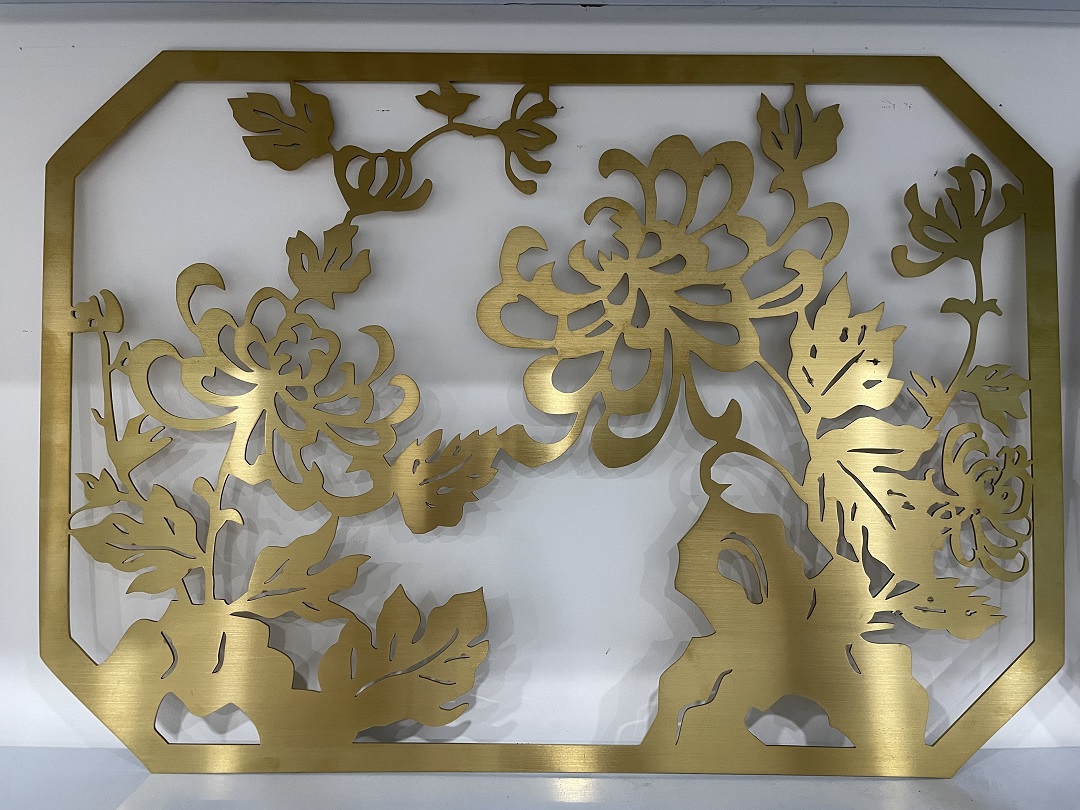 Stainless steel laser cut signature