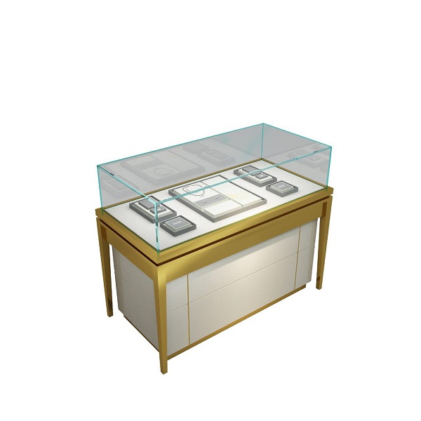 Stainless steel jewelry display case