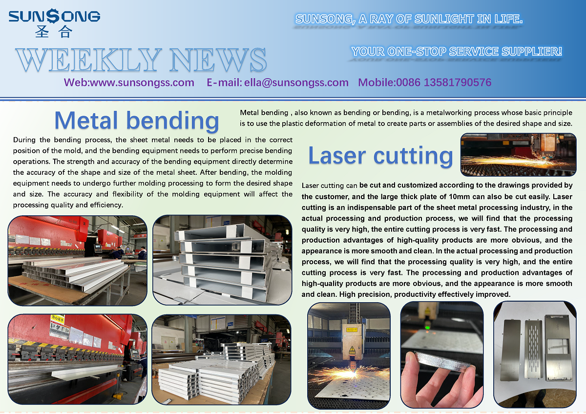 Metal bending Laser cutting