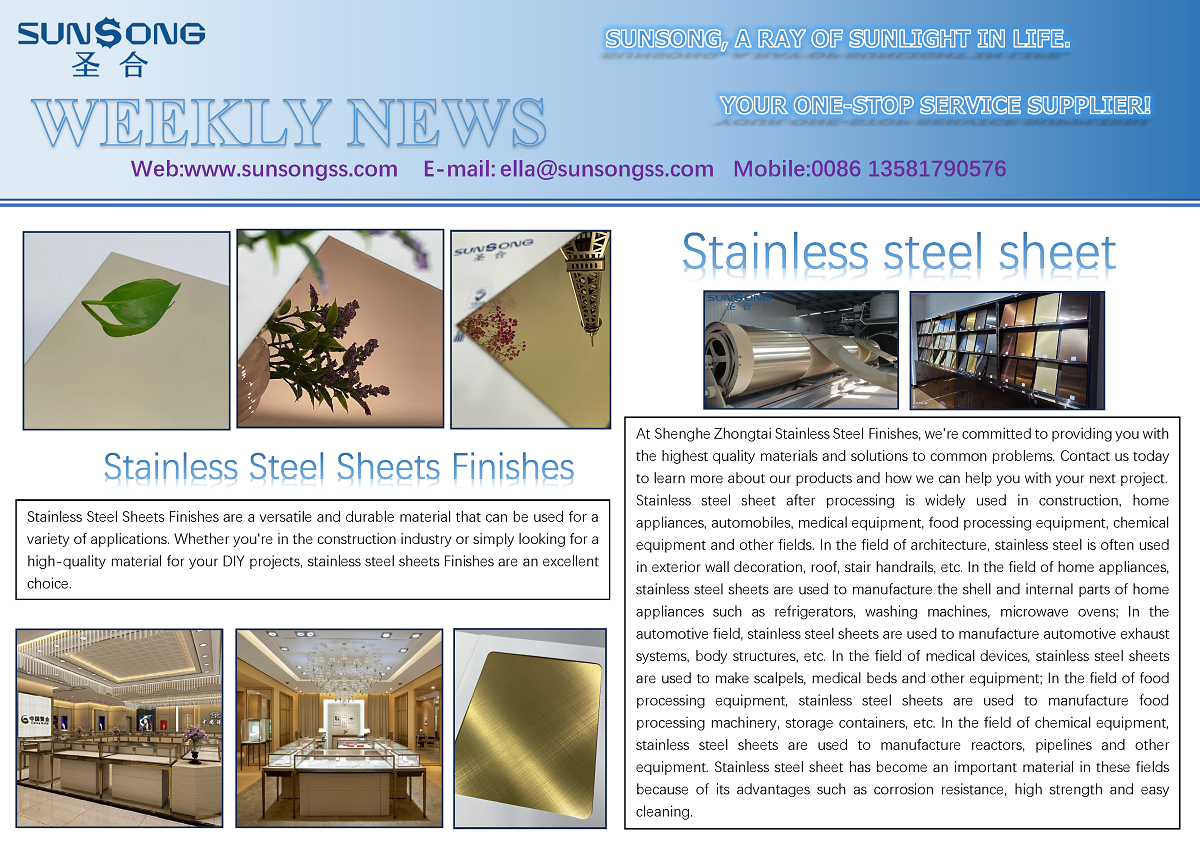 Stainless Steel Sheets Finishes