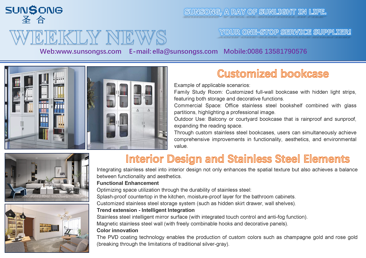 Interior Design and Stainless Steel Elements