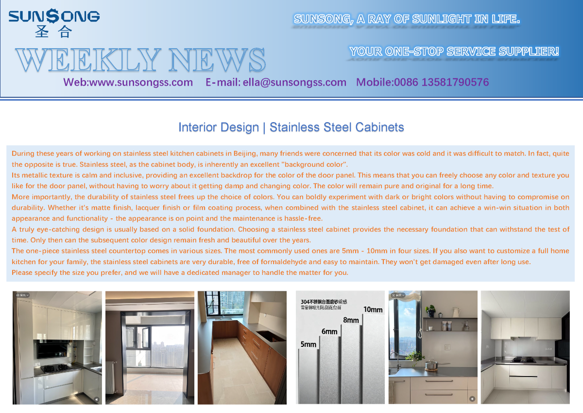 Interior Design Stainless Steel Cabinets