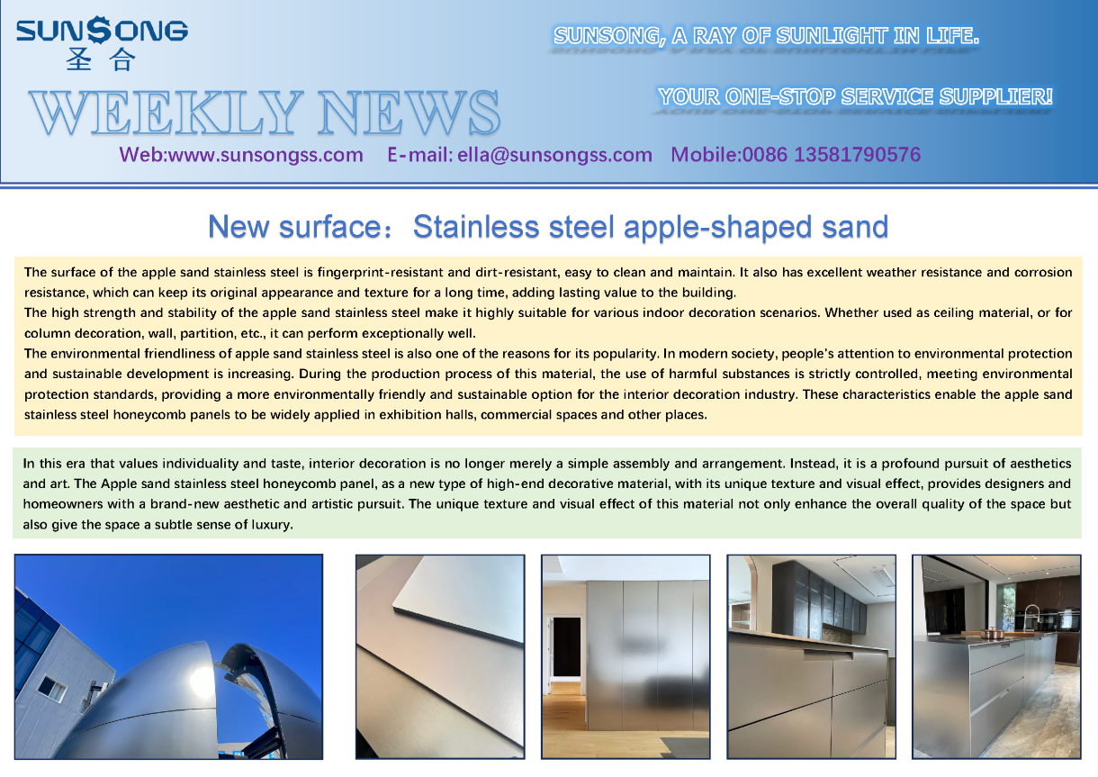 New surface：Stainless steel apple-shaped sand