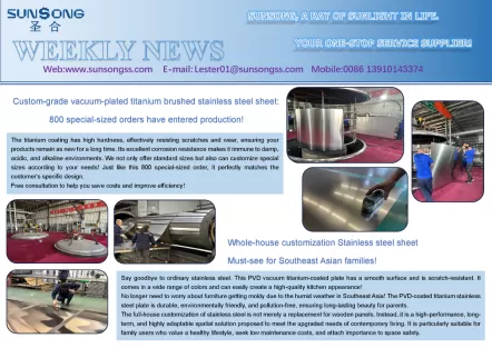  800 special-sized orders have entered production