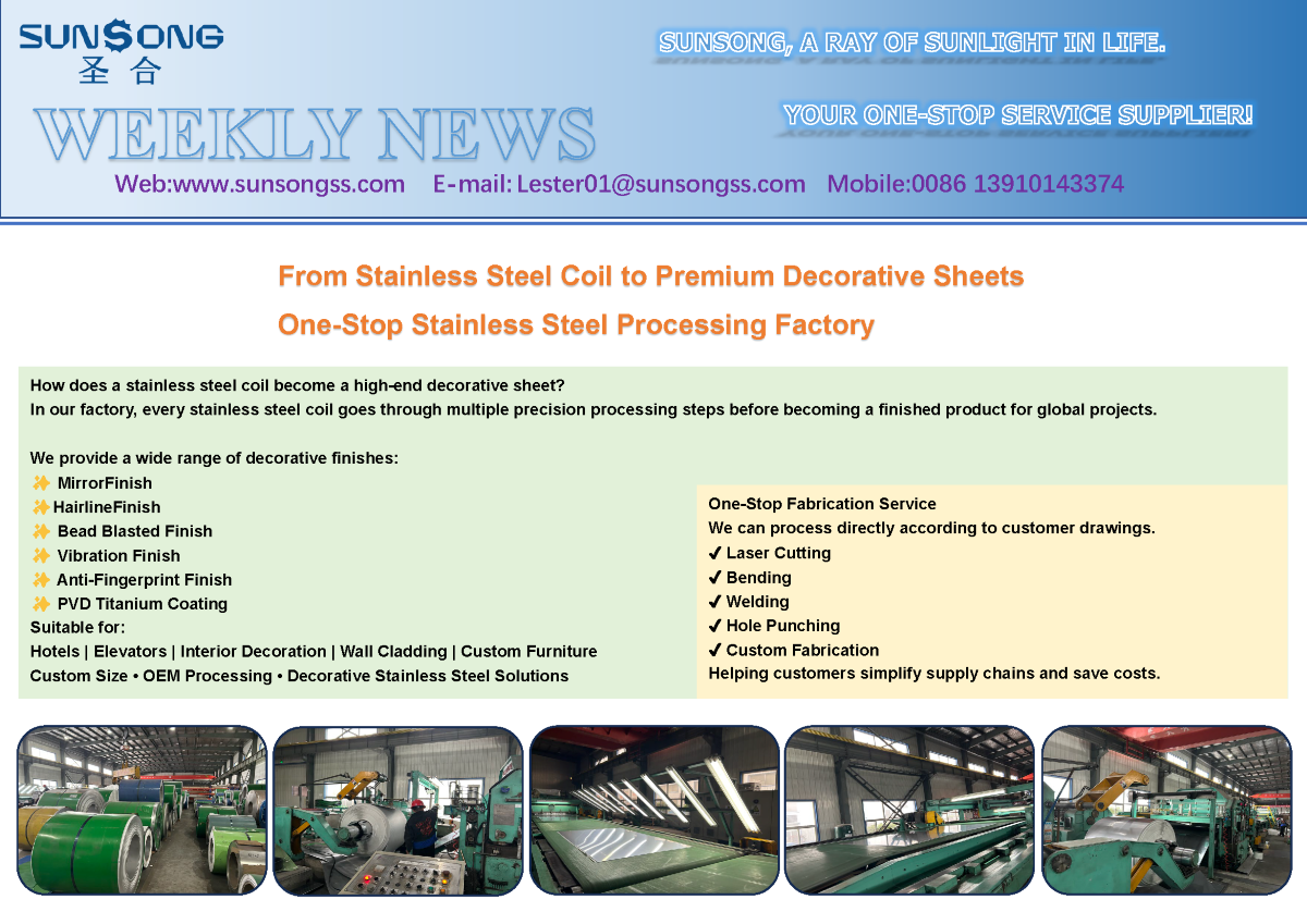 From Stainless Steel Coil to Premium Decorative Sheets From Stainless Steel Coil to Premium Decorative Sheets
