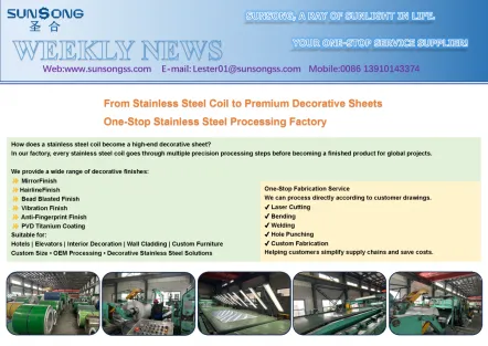 From Stainless Steel Coil to Premium Decorative Sheets