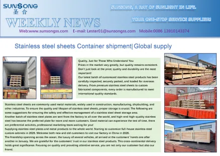 Stainless steel sheets Container shipment| Global supply