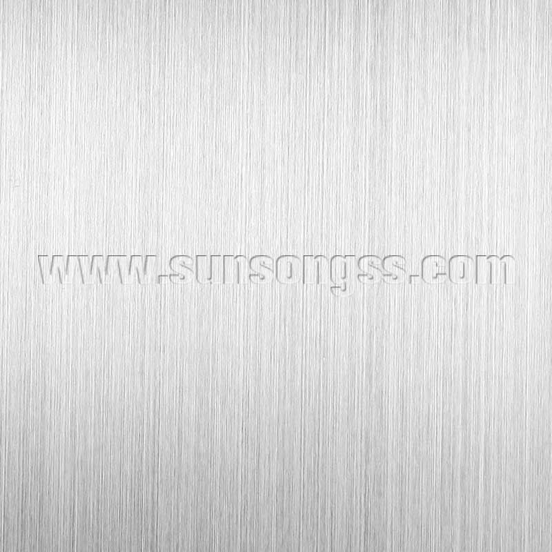 Silver coated hairline stainless steel sheet