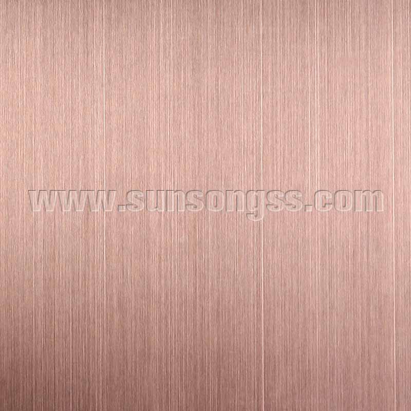 Decorative Coated Hairline Bronze Stainless Steel Sheet