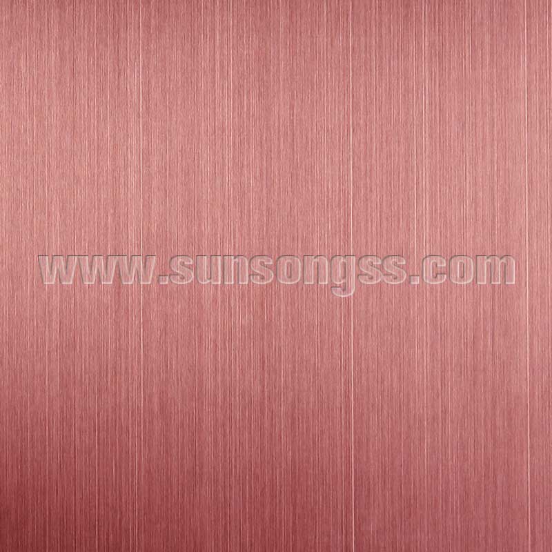 Hairline Brown stainless steel sheet
