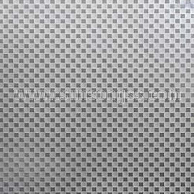 Small Panes Embossed Stainless Steel Sheet