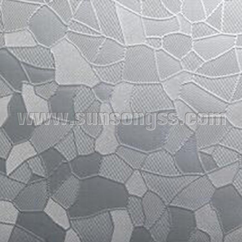 Icy Bamboo Embossed Stainless Steel Sheet