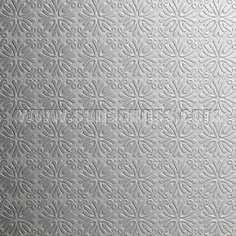 Chrysanthemums Embossed Stainless Steel Sheet