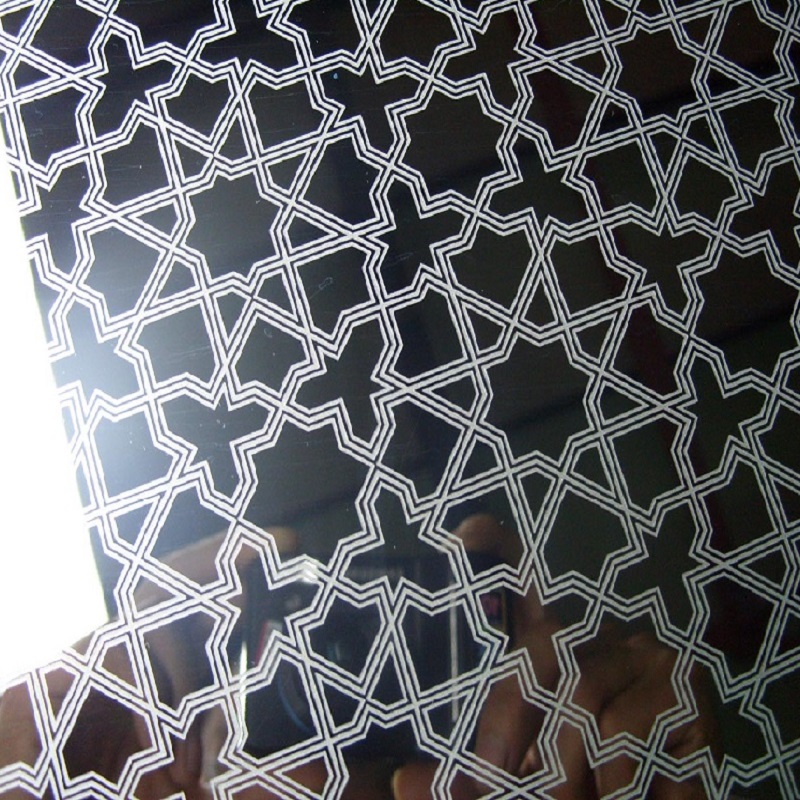 Mirror Etching Silver stainless steel sheet