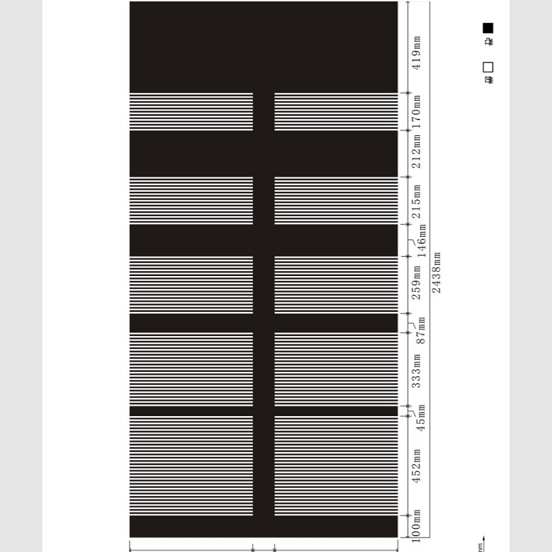 Etched pattern SS-075