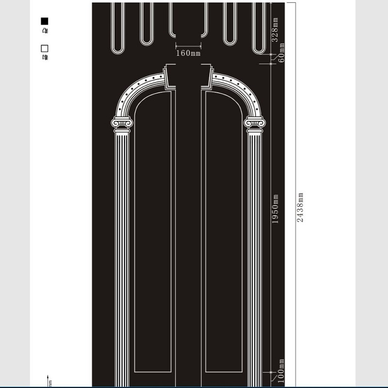 Etched pattern SS-080