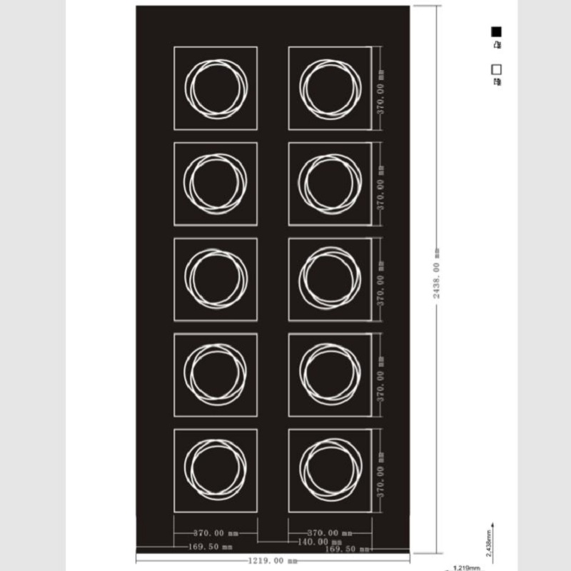 Etched pattern SS-081