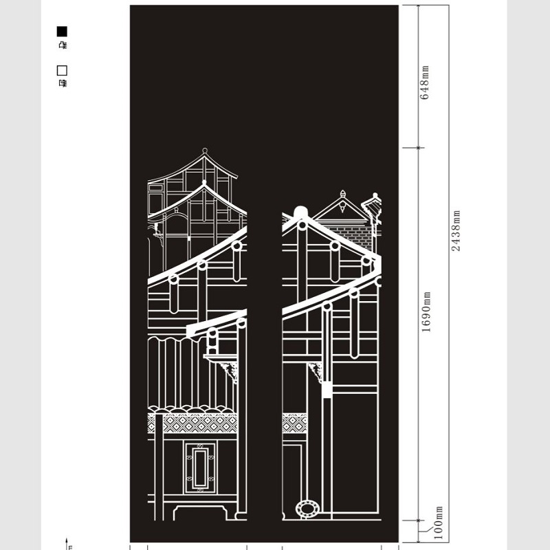 Etched pattern SS-084