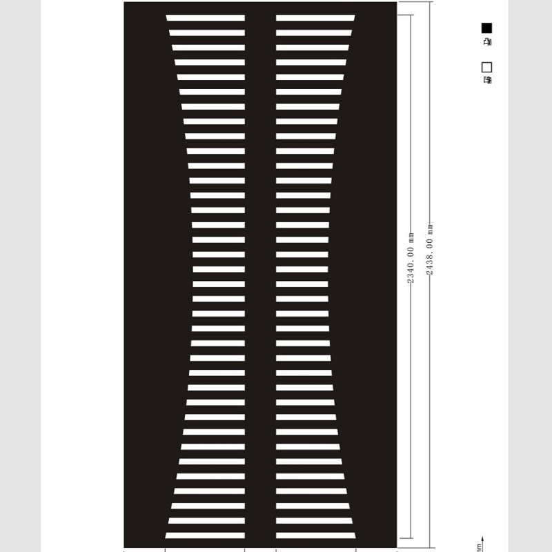 Etched pattern SS-085