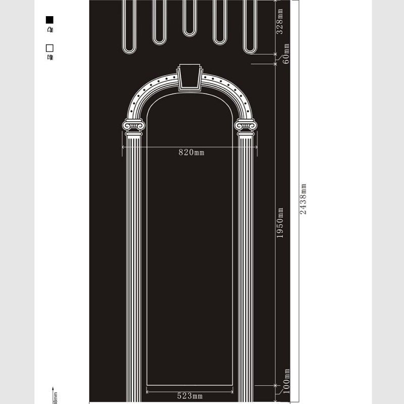 Etched pattern SS-094