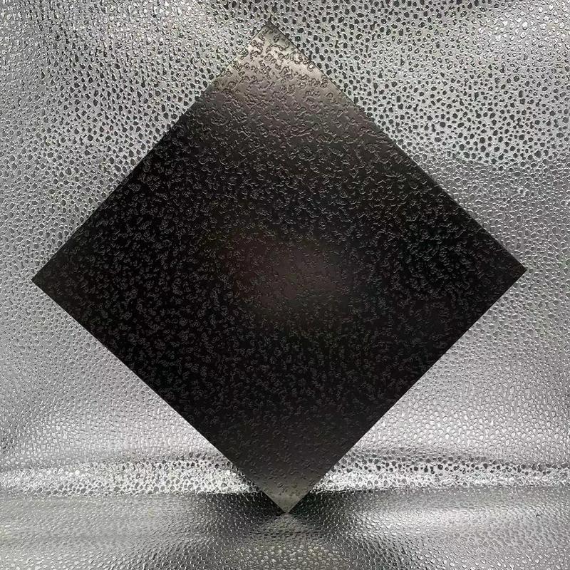 Snowflake (piano black) Embossed Stainless Steel Sheet