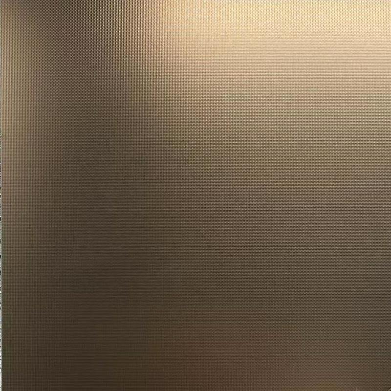 Fine grid (rose gold) Embossed Stainless Steel Sheet