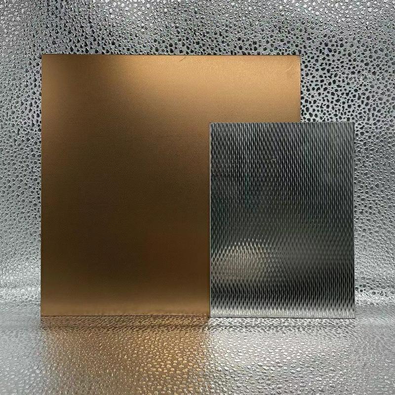 Little raindrop (rose gold) Embossed Stainless Steel Sheet