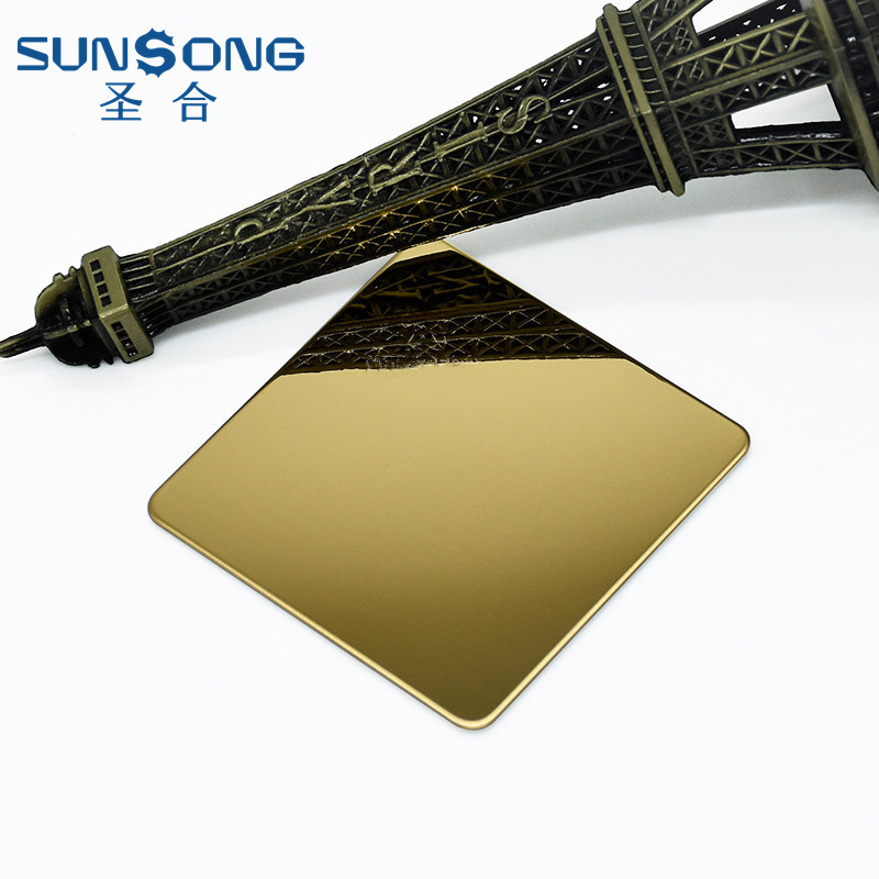 Super Mirror PVD Coated Brass Stainless Steel Sheet