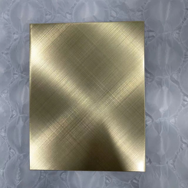 Cross Hairline Finish Stainless Steel Sheets
