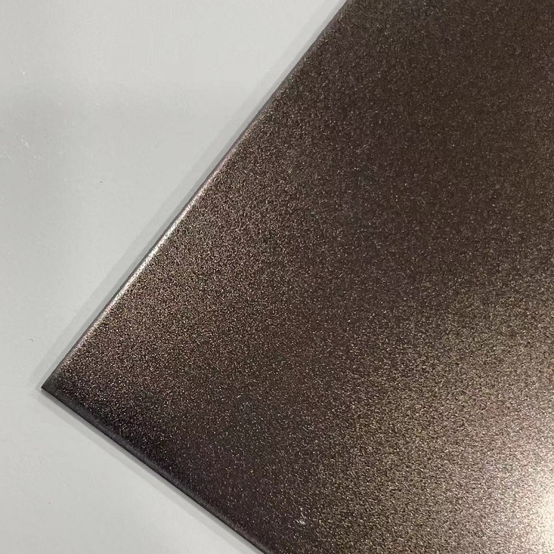Bead Blasted Bronze Stainless Steel Sheet