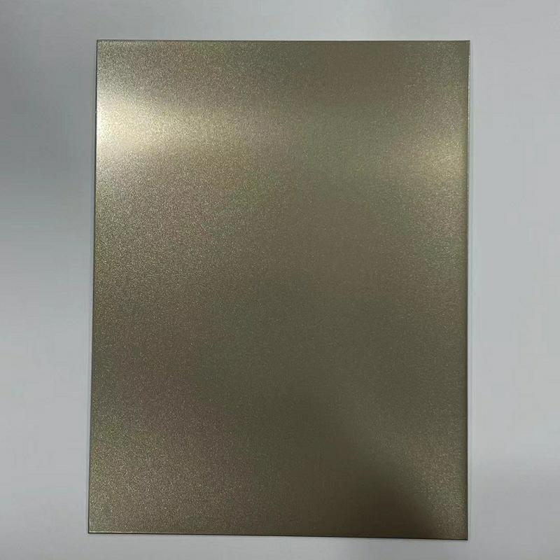 Bead Blasted Brass Stainless Steel Sheet