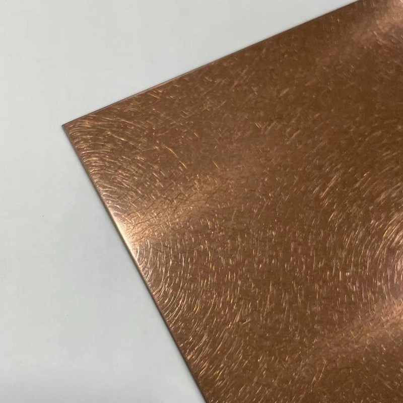 Vibration Brown Stainless Steel Sheet