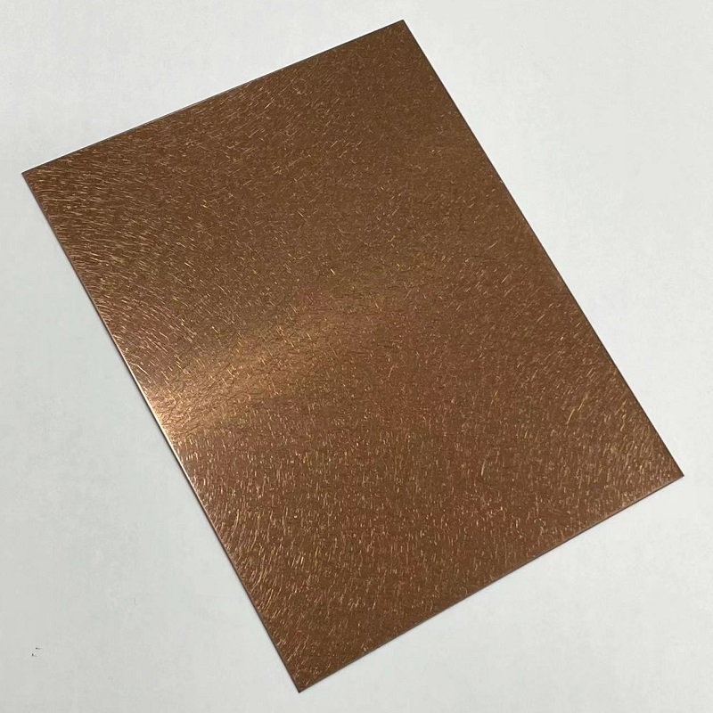 Brown Vibration Stainless Steel Sheet