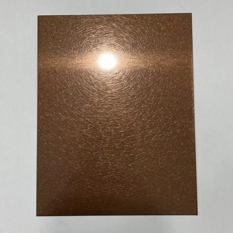 Brown Vibration Stainless Steel Sheet