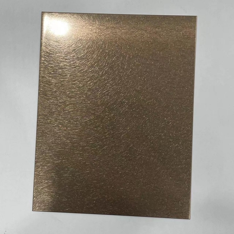 Bronze Vibration Stainless Steel Sheet