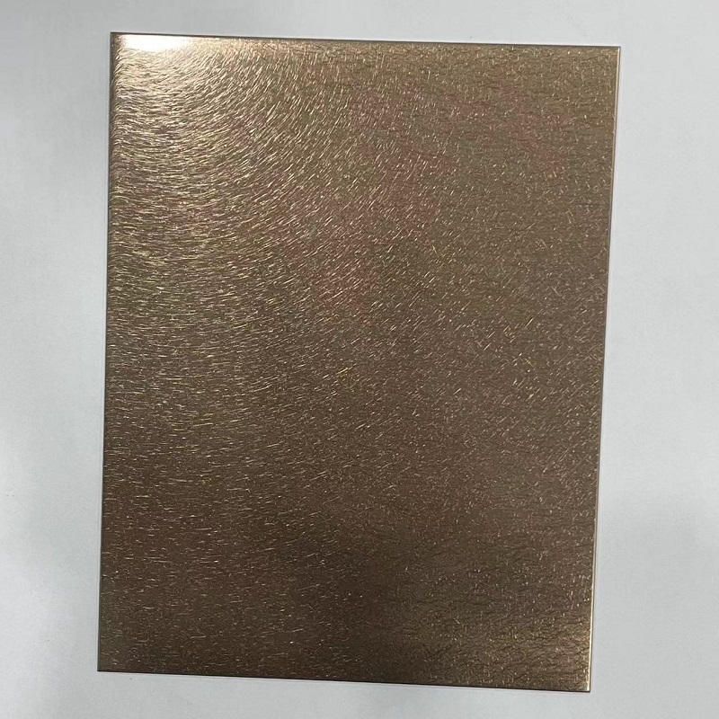 Bronze Vibration Stainless Steel Sheet