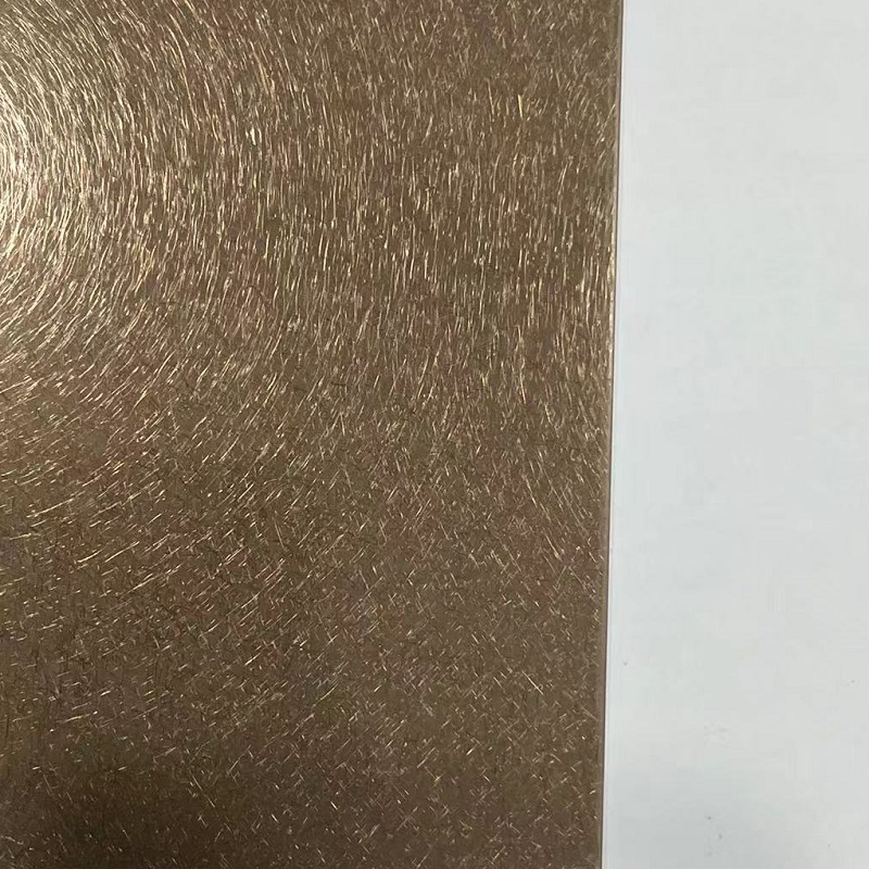Vibration Bronze Stainless Steel Sheet