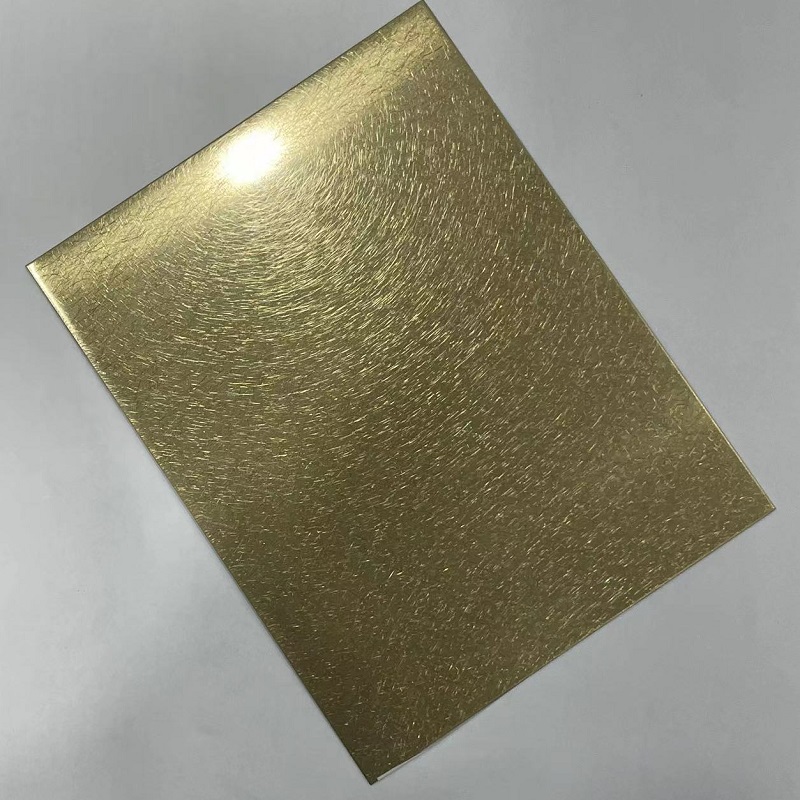 Vibration Brass Stainless Steel Sheet