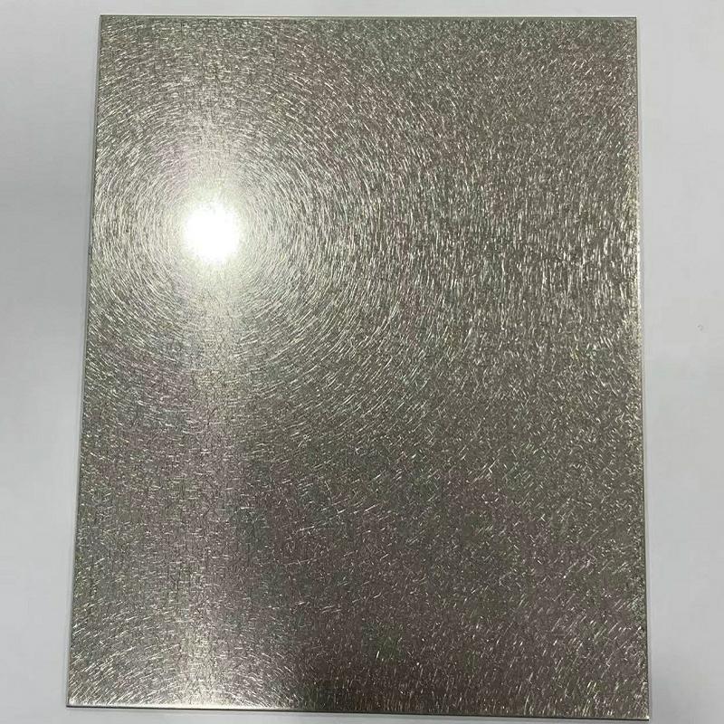 Silver Vibration Stainless Steel Sheet