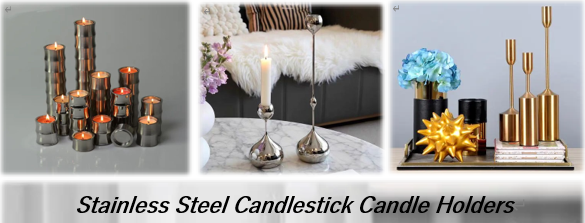 Stainless Steel Candlestick Candle Holders